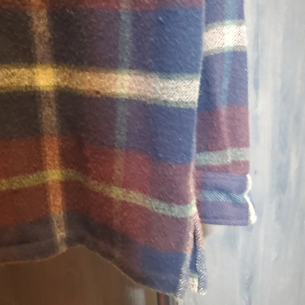 Ralph Lauren wool zipper front shirt jacket size XL plaid flannel 100% lambswool - Picture 3 of 7